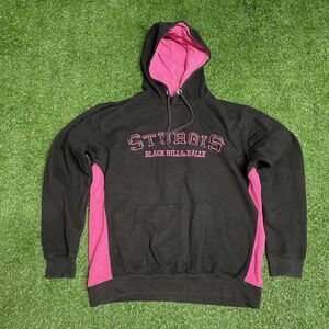 Sturgis Motorcycle Sweatshirt Women’s Large Pink Black Embroidered Pullover